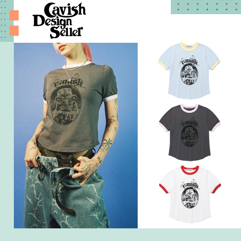 CAVISH ♥ W INVADER RINGER SS TEE/追跡付