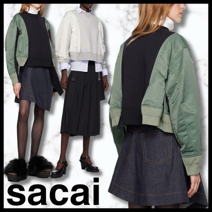 大人気新品  sacai サカイ スワン フレアスカート スウェット トレーナー トップス