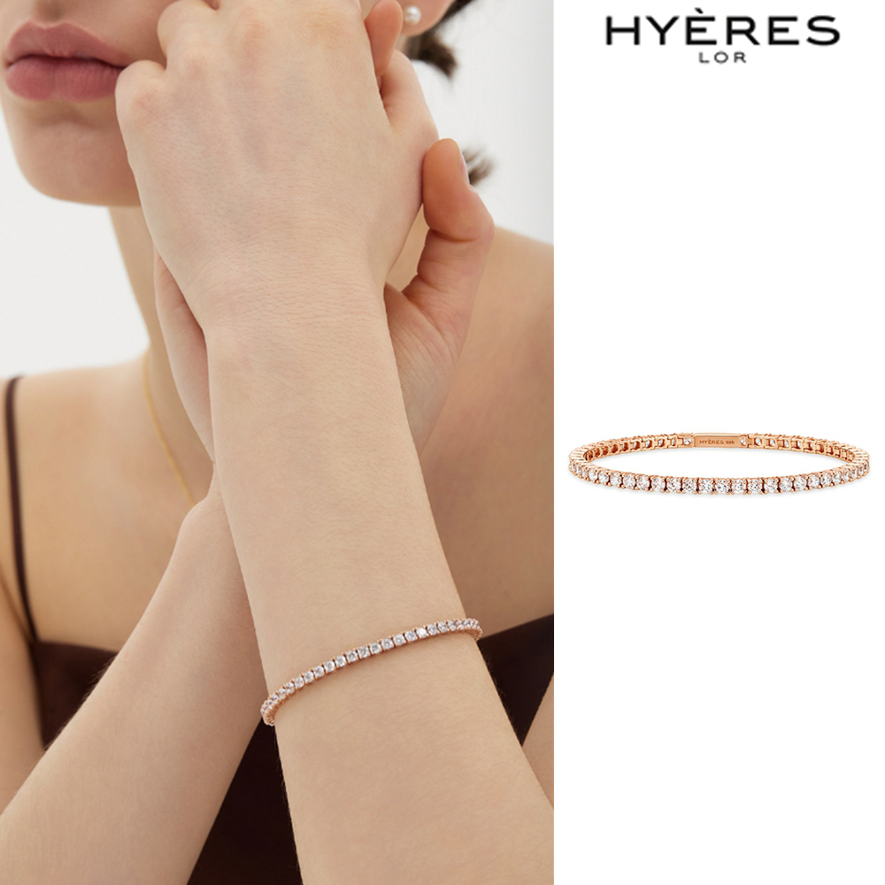 【HYERES LOR】25SS★ Essence Silver (P) 4 Prong Bracelet 3mm