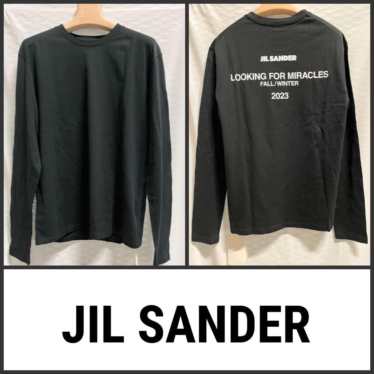 【JilSander】 ジルサンダー バックデザイン 長袖 Tシャツ