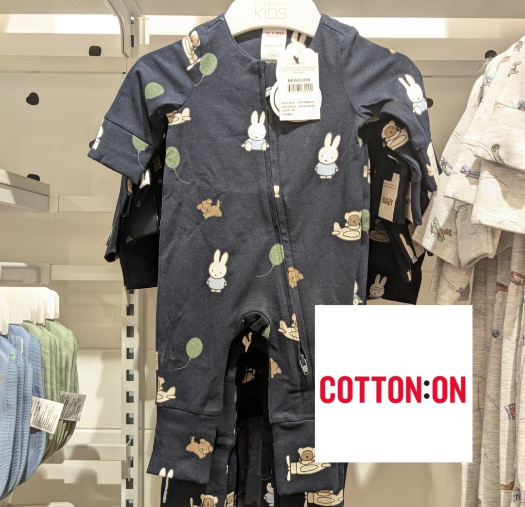 ベビーロンパース・カバーオール COTTON ON Miffy Long Sleeve Zip Romper