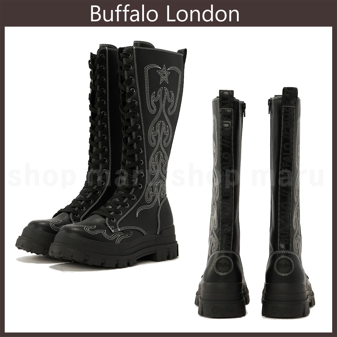Buffalo London◆ASPHA ON WEST レースアップブーツ