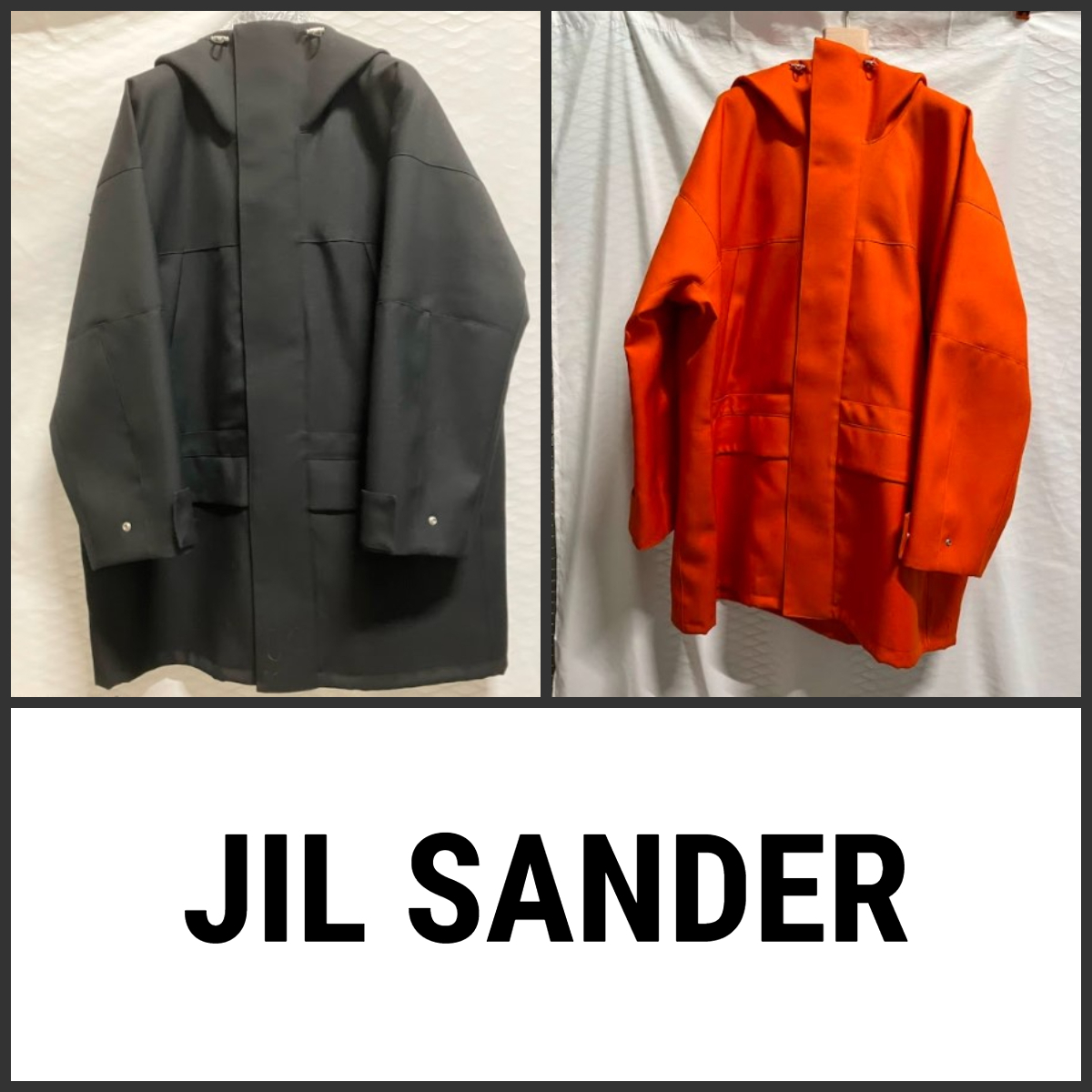 【デイリーからお出かけシーンまで】JILSANDER モッズコート JilSander】 ジルサンダー フード付き モッズコート 2カラー