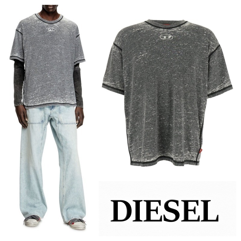 DIESEL ディーゼル T-Boxt-PAKバーンアウト Tシャツ