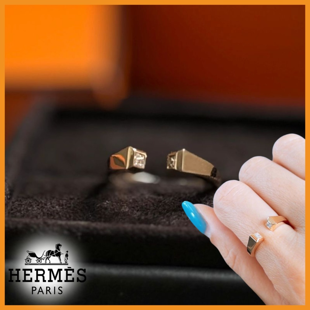 【HERMES】さりげなく輝くダイヤ★Clou de forge リング