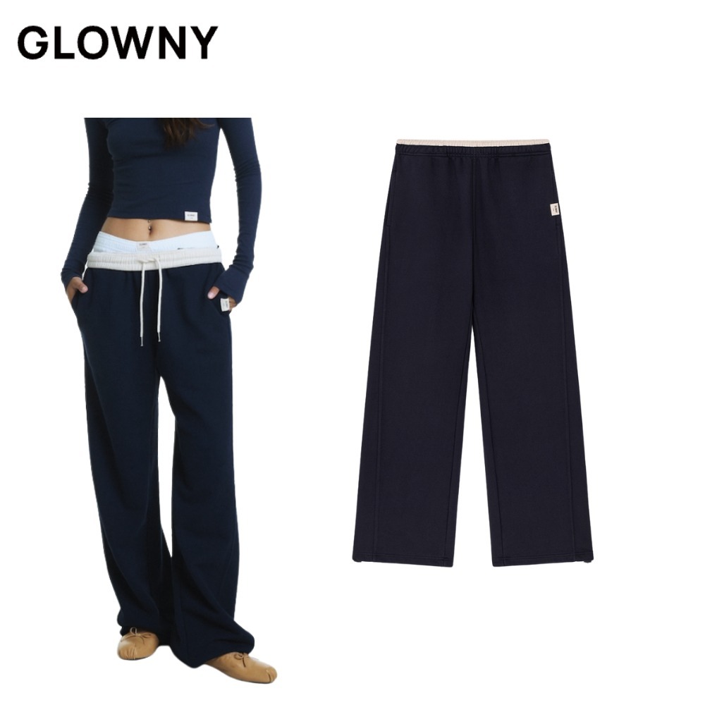 ★GLOWNY★【送料0/関税0】G CONTRAST SWEATPANTS
