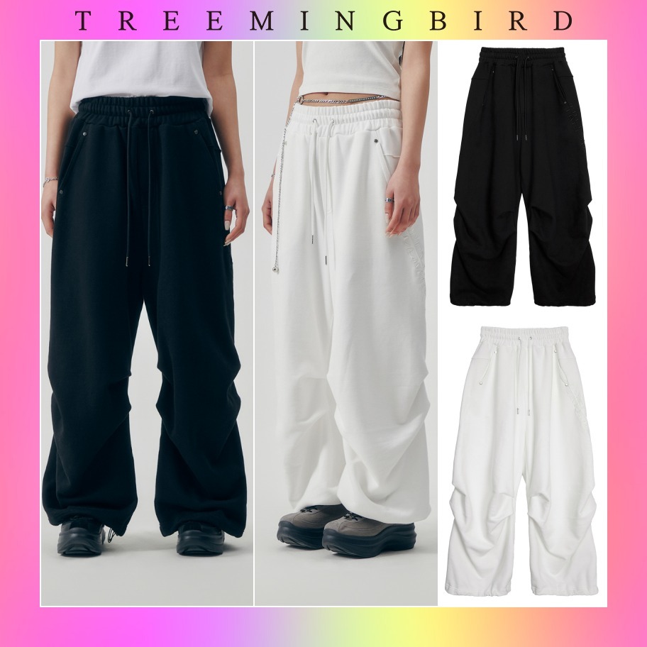 【TREEMINGBIRD】韓国人気★Double-Tucked Pants
