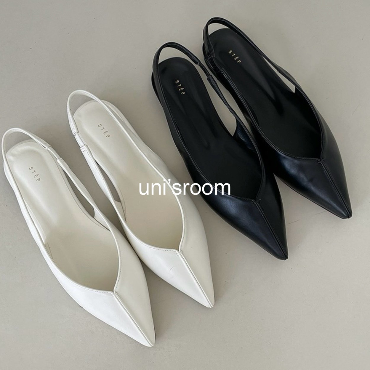 uni's room■2color ラインポインテッドトゥシューズ SS-SS25-42