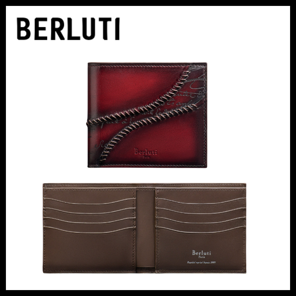 *BERLUTI*マコレ スクリットレザー コンパクトウォレット