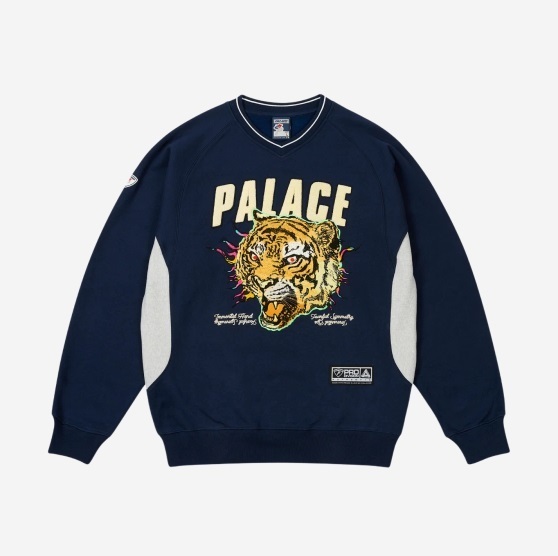 Tシャツ・カットソー Palace Tora Tora Crew Navy - 25SS