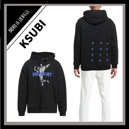 KSUBI スビ☆パーカー ロゴ フード オーバーサイズ クロス刺繍 KSUBI スビ☆パーカー ロゴ フード オーバーサイズ クロス刺繍