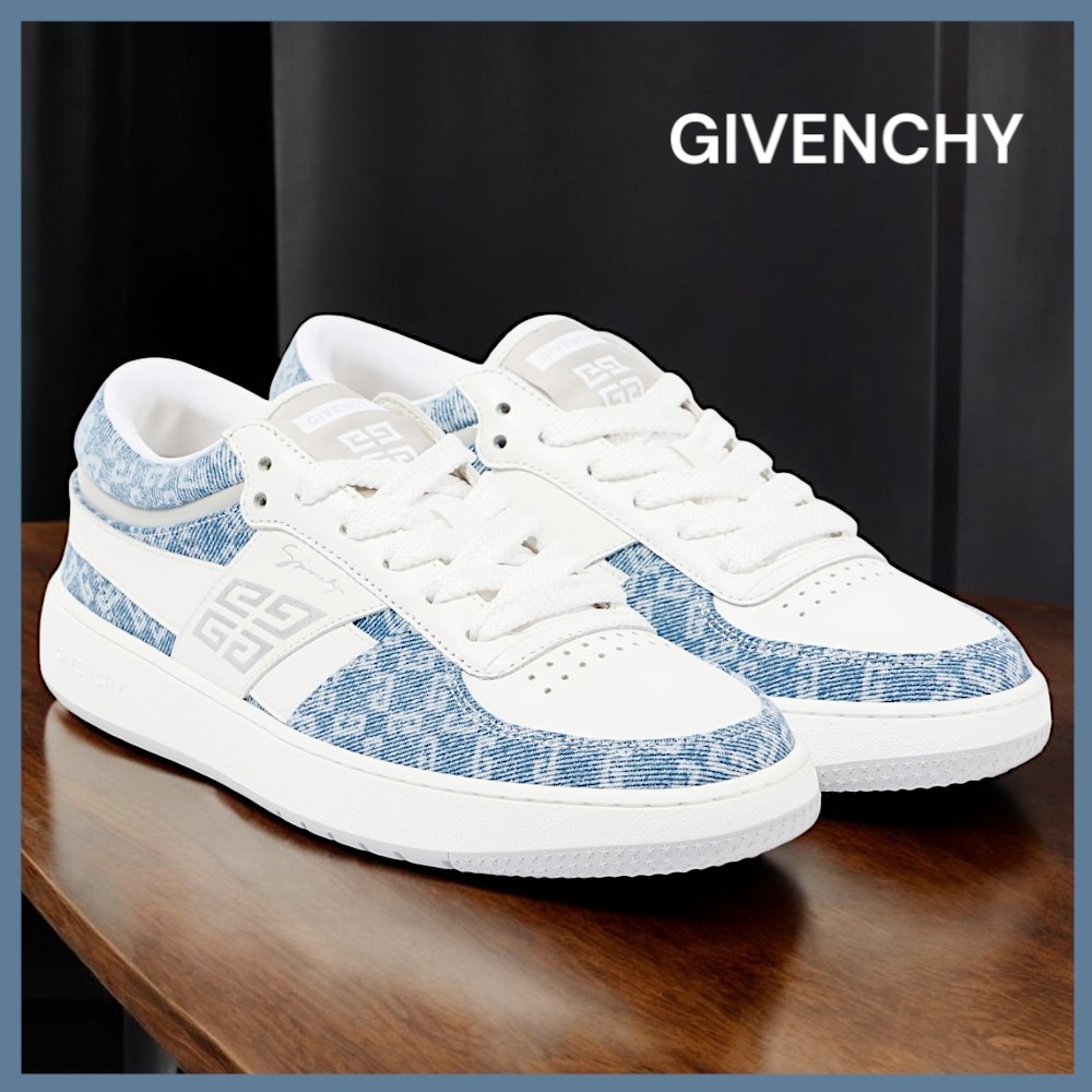 【GIVENCHY 】 ジバンシィ G Move レザー＆デニムスニーカー