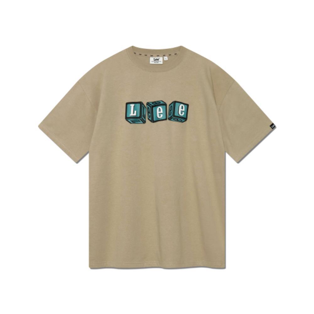 ◆LEE◆ Dice Logo T-Shirt Beige