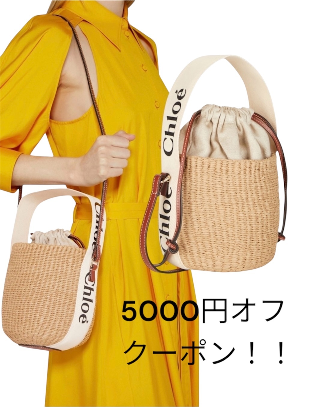 Chloe WOODYスモールトートバッグ
