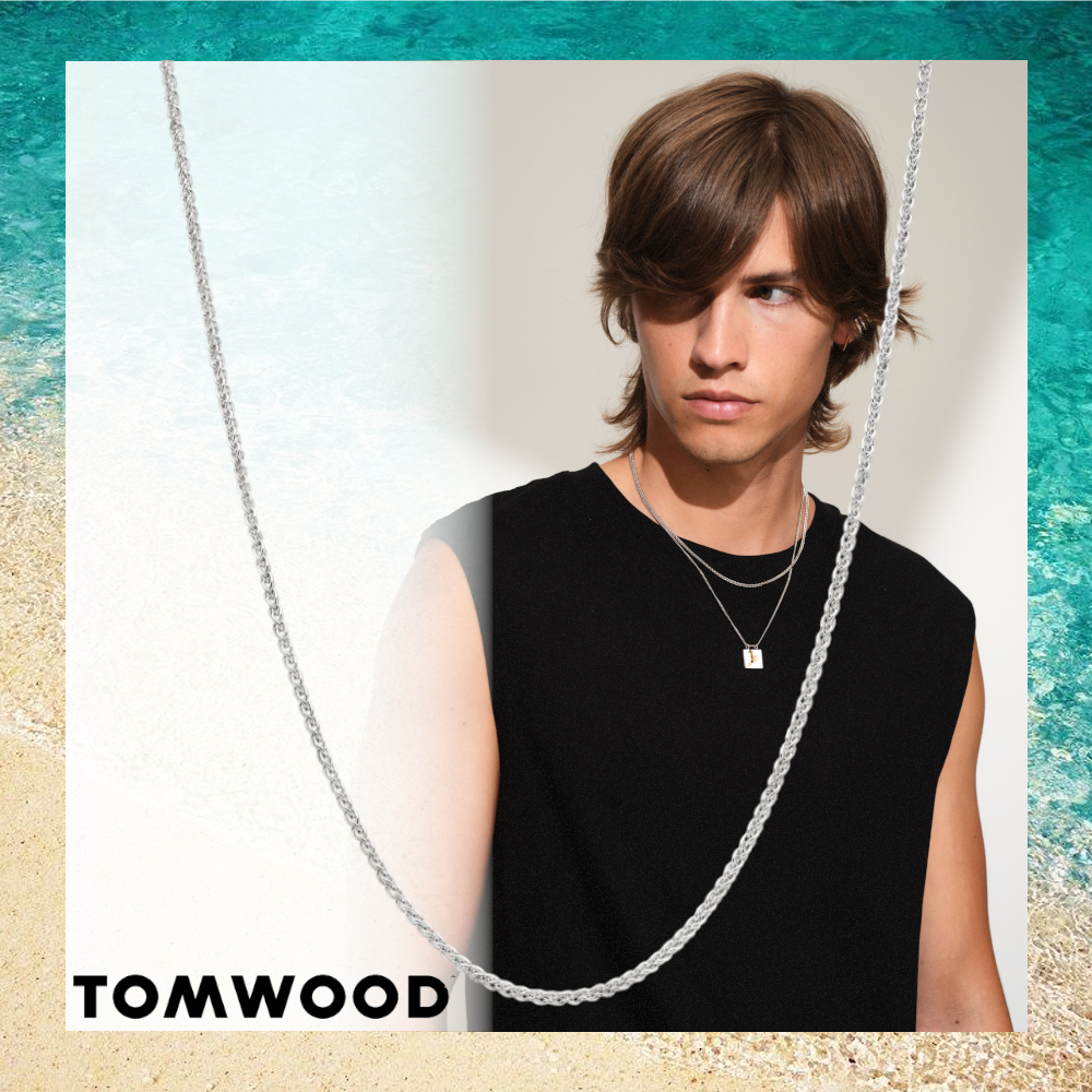 シンプル【Tom Wood】Spike Chain 18inch