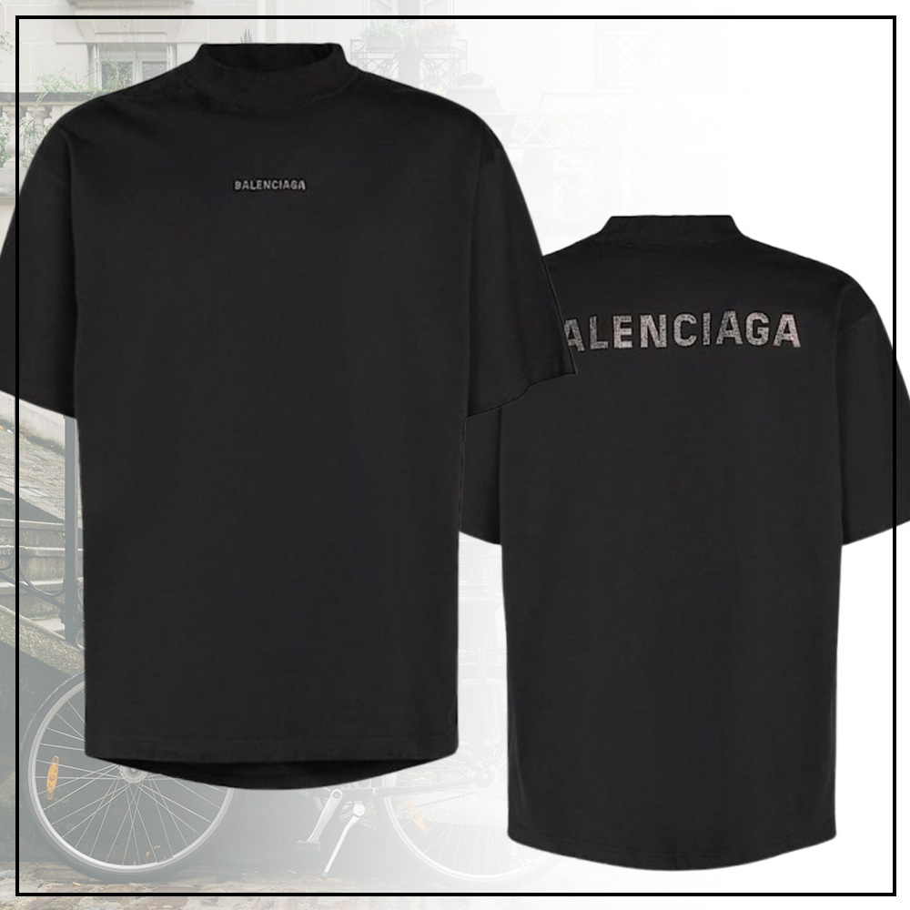BALENCIAGA ミディアムフィット ジャージー Tシャツ ロゴ