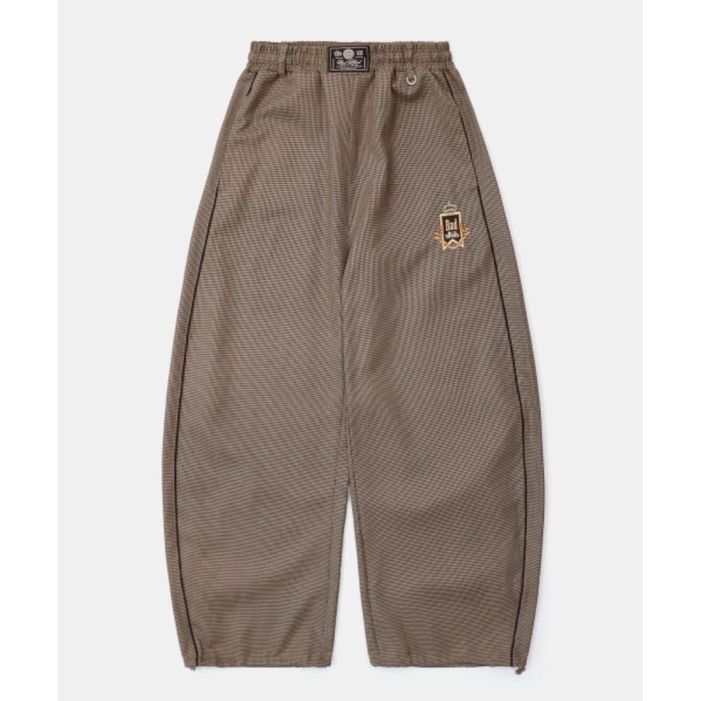 ☆BADBLOOD☆  Classic Houndstooth Track Pants Brown