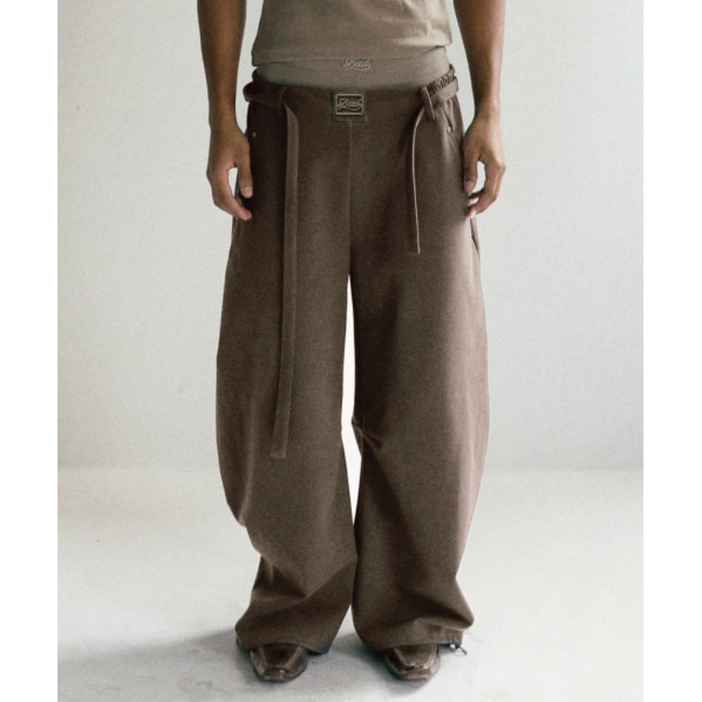 ☆BADBLOOD☆ Beyond Cash Soft Jogger Tobacco