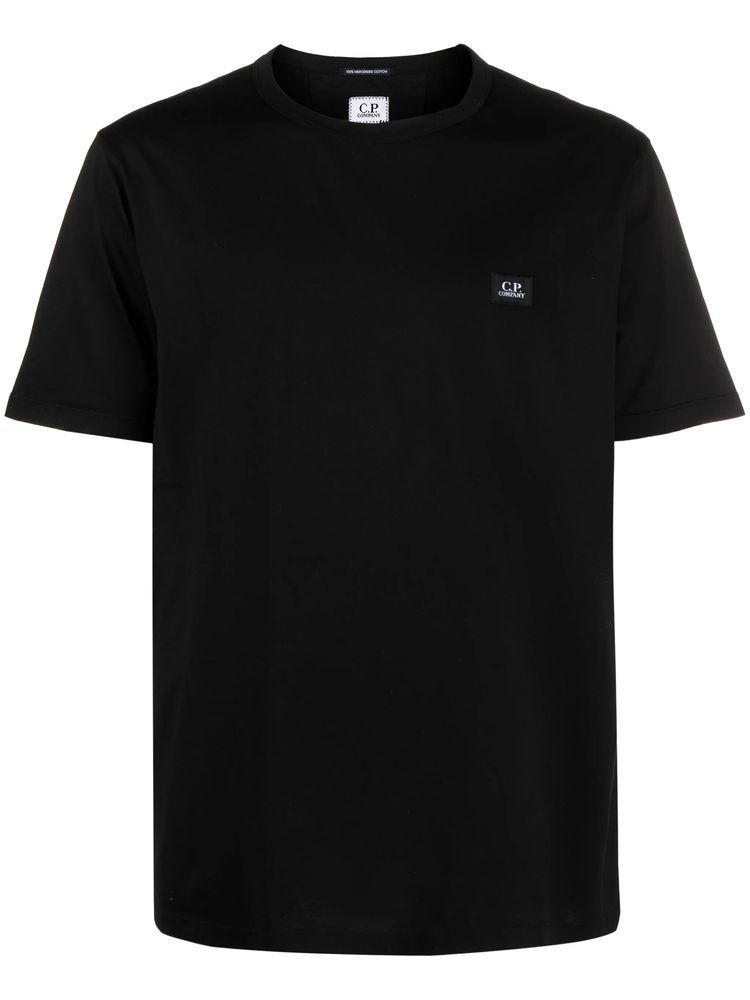 Tシャツ・カットソー C.P. COMPANY Logo Print Cotton T-Shirt Black