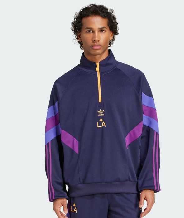 adidas ハーフジップスウェット アディダス 海外規格
