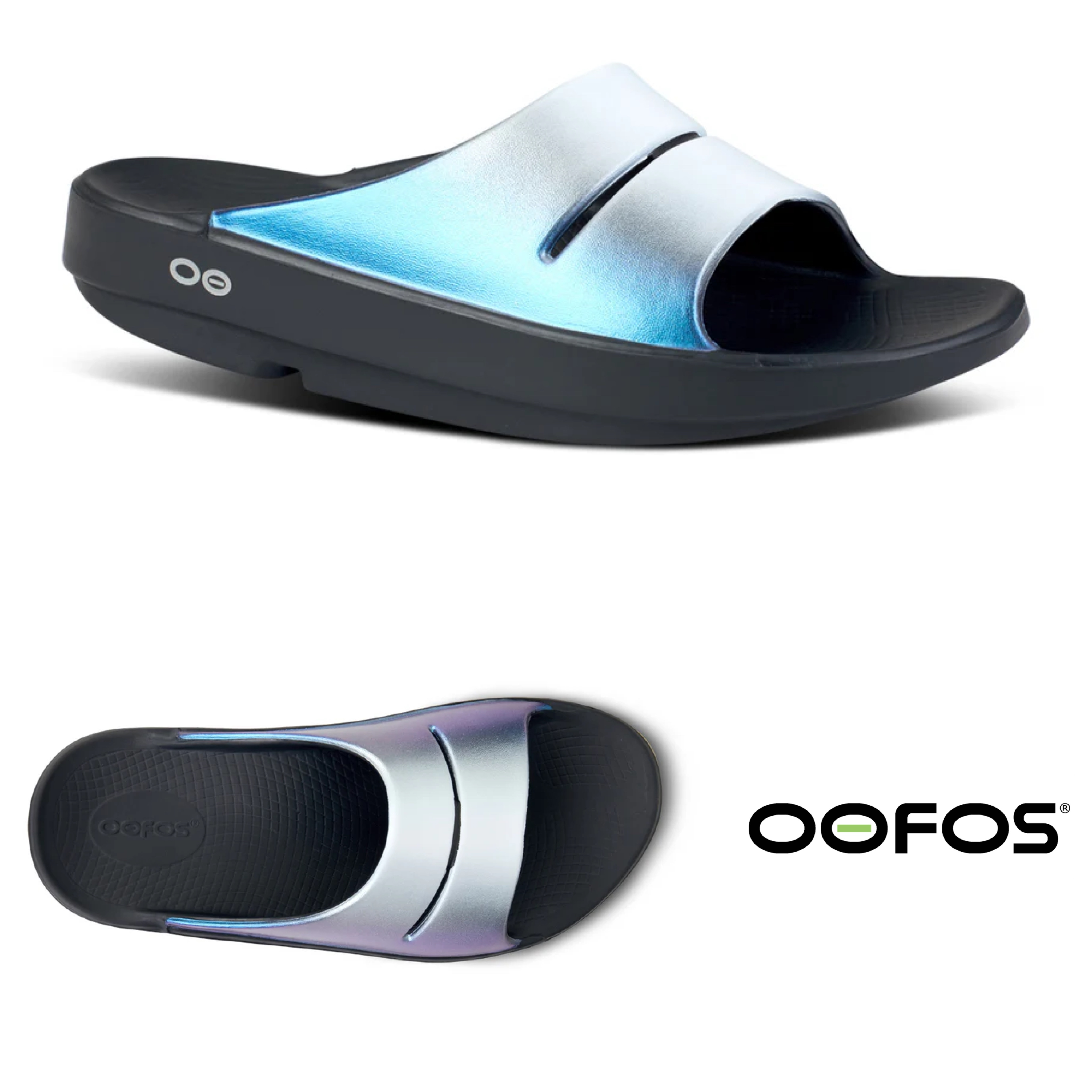 【OOFOS】WOMEN'S OOAHH LUXE SLIDE 厚底 リカバリー サンダル