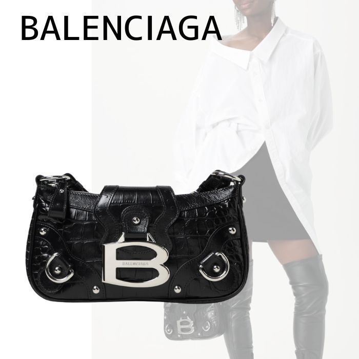 【BALENCIAGA】エセックス ショルダーバッグ S ブラック