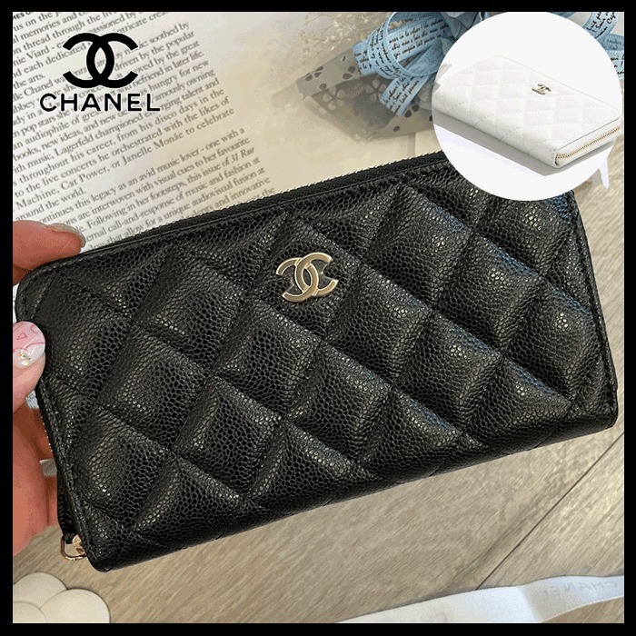 【人気☆上品でオシャレ】CHANEL クラシック ジップ ウォレット
