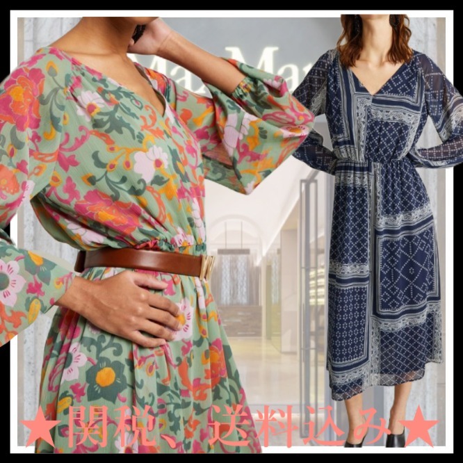 DT★Max Mara★vespa プリントクレポンドレス