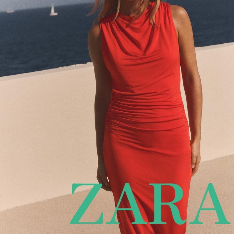 【ZARA】ロング オープンバック ワンピース 2911/001/675