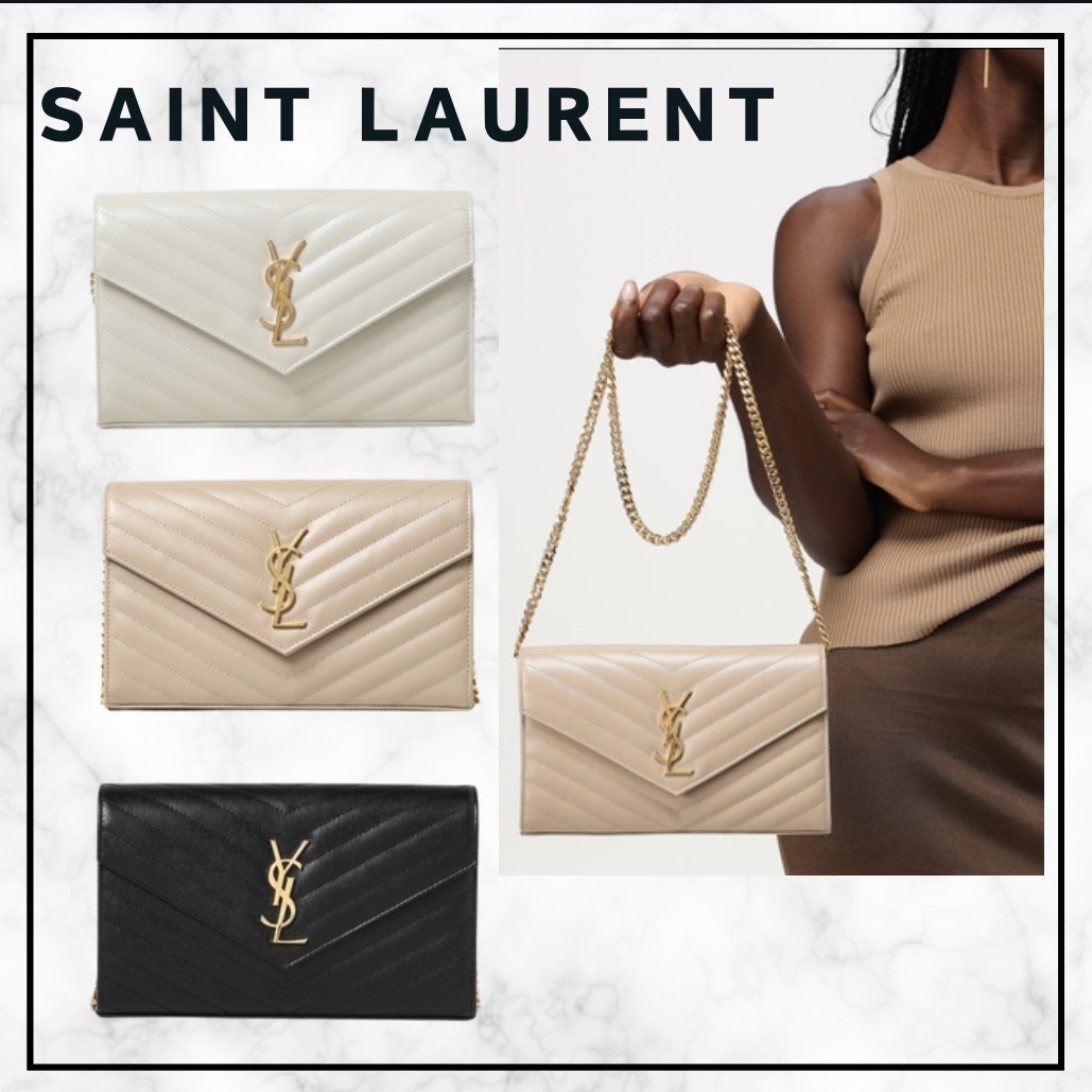 sale★Saint Laurent_カサンドラ クラシック チェーンウォレット