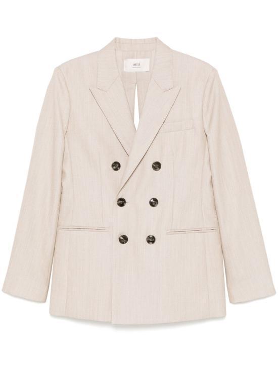 ジャケット AMI Women Jackets FBV211 WV0065725 Beige
