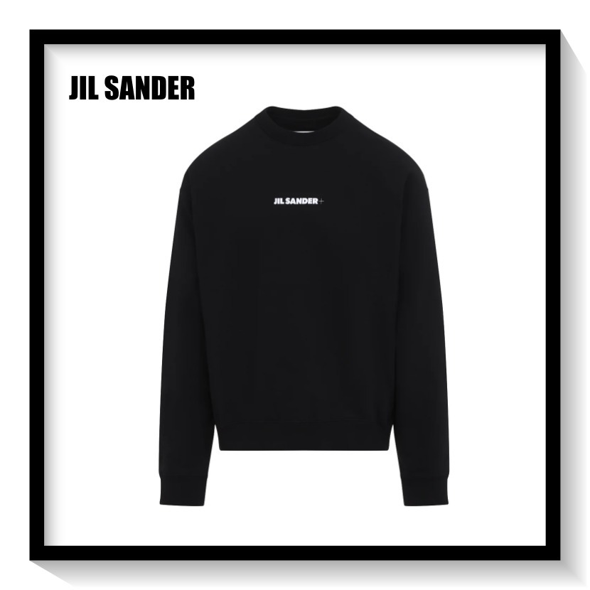 ★JIL SANDER★ ロゴプリントスウェットシャツ 長袖 ♪黒♪