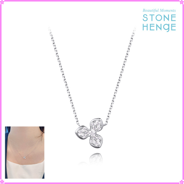 【STONEHENgE】Love Duet〜Silver Flower Necklace SA25A85F