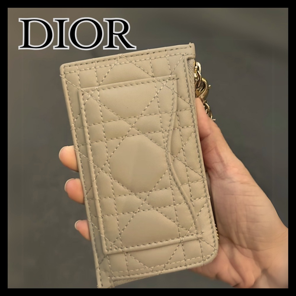 【限定品♪コンパクト】Lady Dior Cosmos ジップ カードホルダー