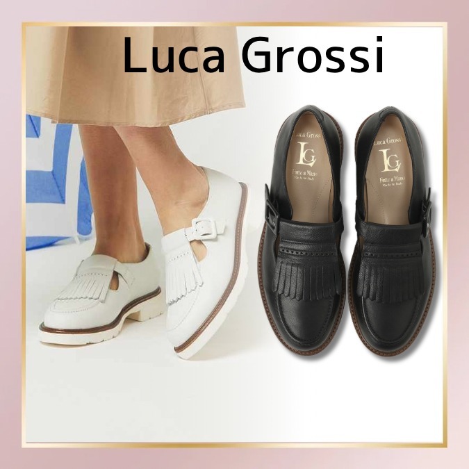 【Luca Grossi】ストラップ シューズ クラシカル シンプル