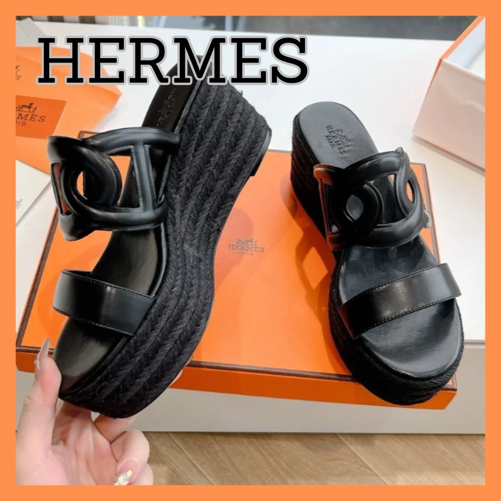 【スタイルUP♪】HERMES エスパドリーユ 《イテア》 30