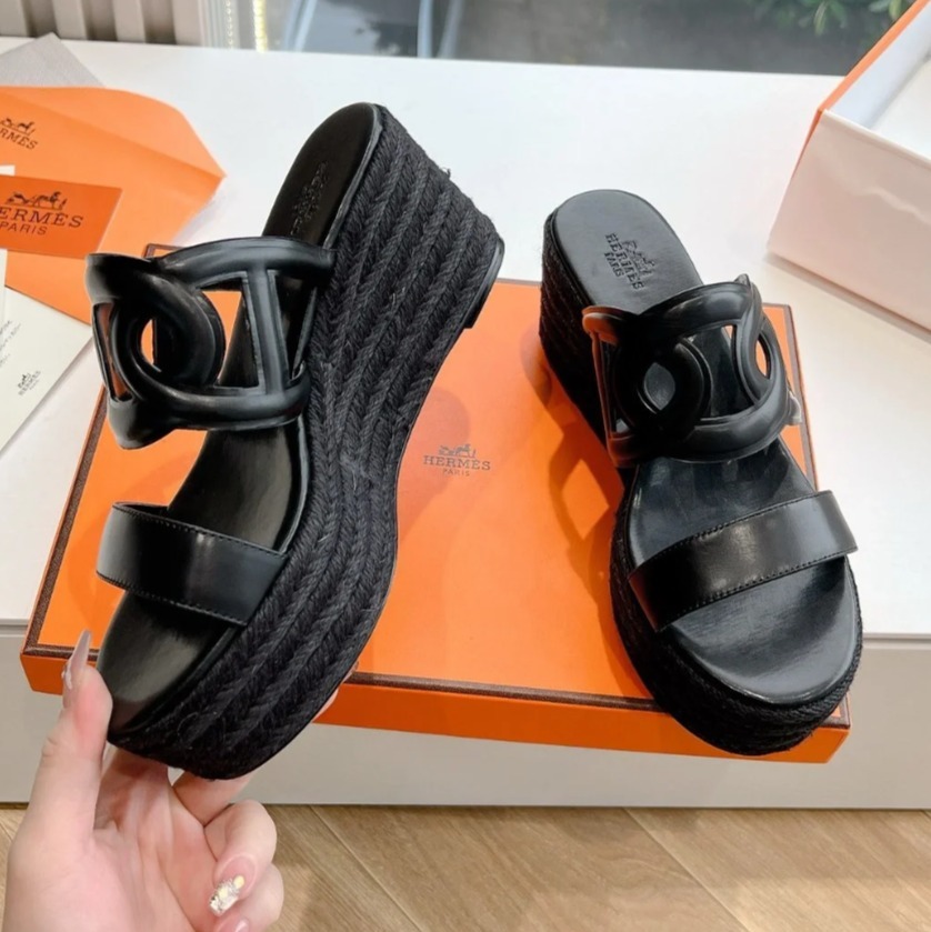 【スタイルUP♪】HERMES エスパドリーユ 《イテア》 30