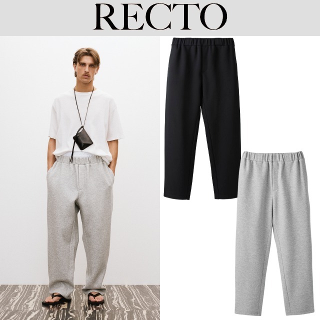 【RECTO】 WIDE BANDING LOOSE FIT SWEAT PANTS