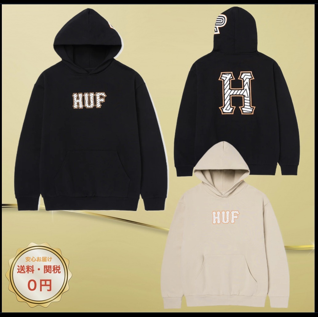 関税込み♪【Huf】x A&P ロゴ プルオーバー★パーカー フーディ