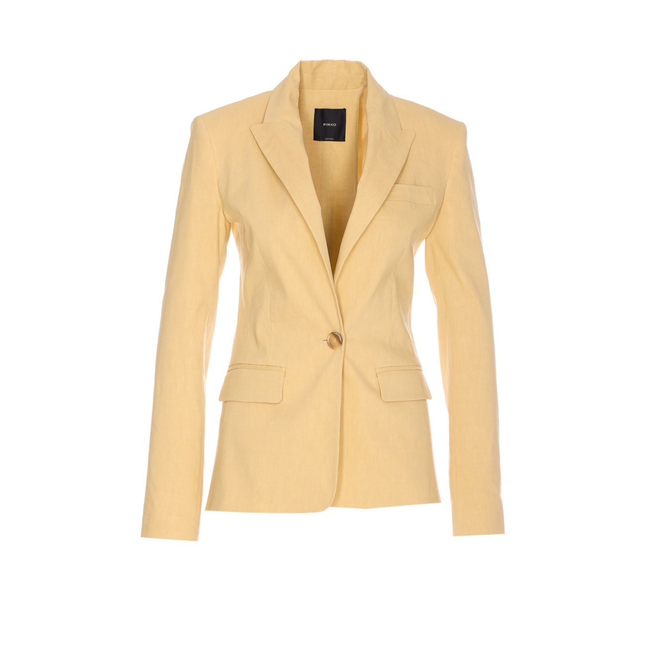 ジャケット Pinko OGNI VOLTA LINEN BLAZER WITH BACK OPENINGS