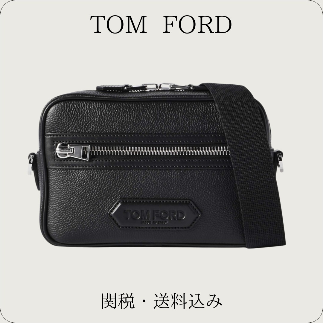 TOM FORD【レザーメッセンジャーバッグ☆ブラック】関税送料込