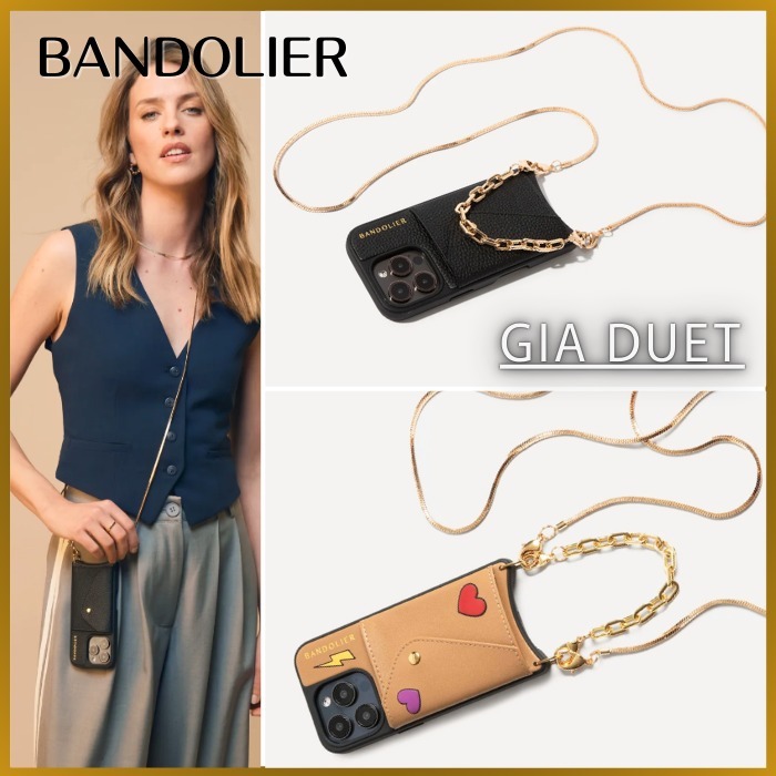 BANDOLIER スマホケース《GIA DUET》リストレット&クロスボディ