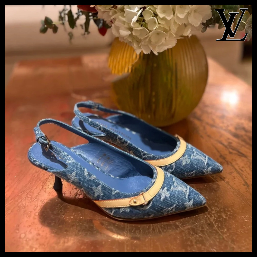 【洗練されたモノグラムのデザイン♪】Louis Vuitton★パンプス