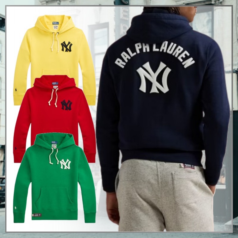 コラボ Polo Ralph Lauren × MLB ヤンキース フリース パーカー