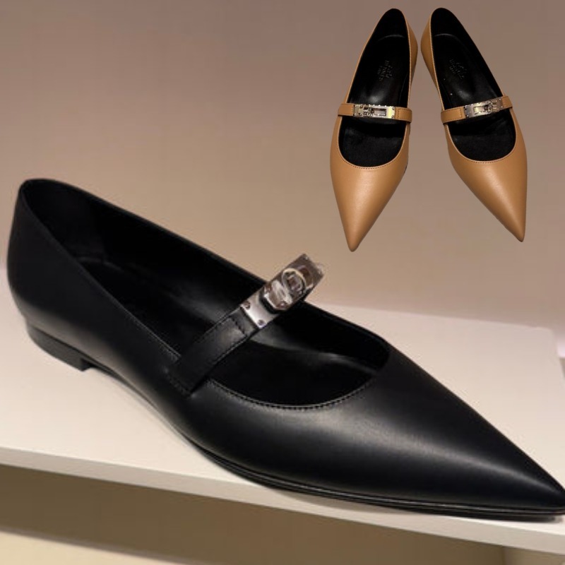 ★ケリーバックル★【HERMES】≪ケリーバレエフラット≫