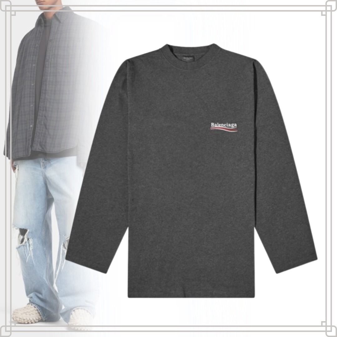 ◆大人気◆【BALENCIAGA】Political Campaign 長袖 Tシャツ