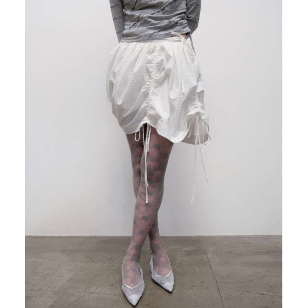 ワンピースその他 typeservice Asymmetrical Shirring Skirt White