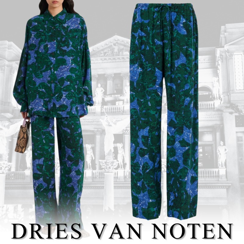 DRIES VAN NOTEN ドリスヴァンノッテンフローラルパンツ