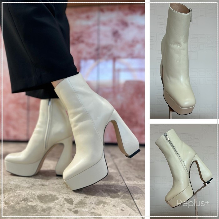 【Sergio Rossi】SI ROSSI アンクルブーツ ナッパレザー 85㎜