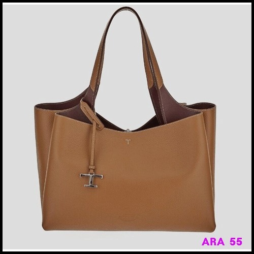 TOD'S 正規品/送料関税込み T Logo Medium Tote Bag